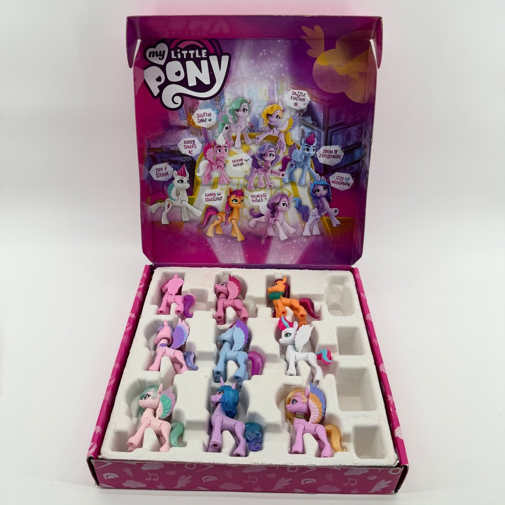 My Little Pony Figure Set Kids Multi A New Generation Shining Scenes 9-Pack
